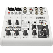 YAMAHA AG06 - микшерный пульт, 2 мик./лин. вх., 2 стер., 1 AUX, D-PRE предусилители, USB Audio, DSP